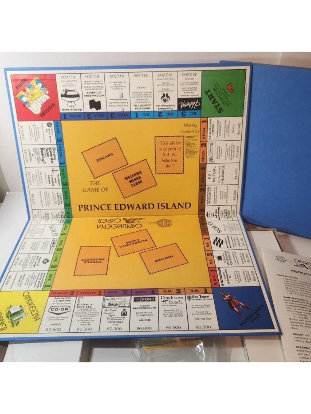 Canukeena Caper The Game of Prince Edward Island PEI Board Game Vintage Canadian
